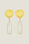 ASHIANA Tria Shell Earrings | Gold/White