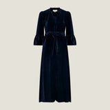 Astrid Velvet Dress | Navy