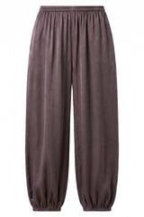 Viscose Satin Balloon Trouser | Mink