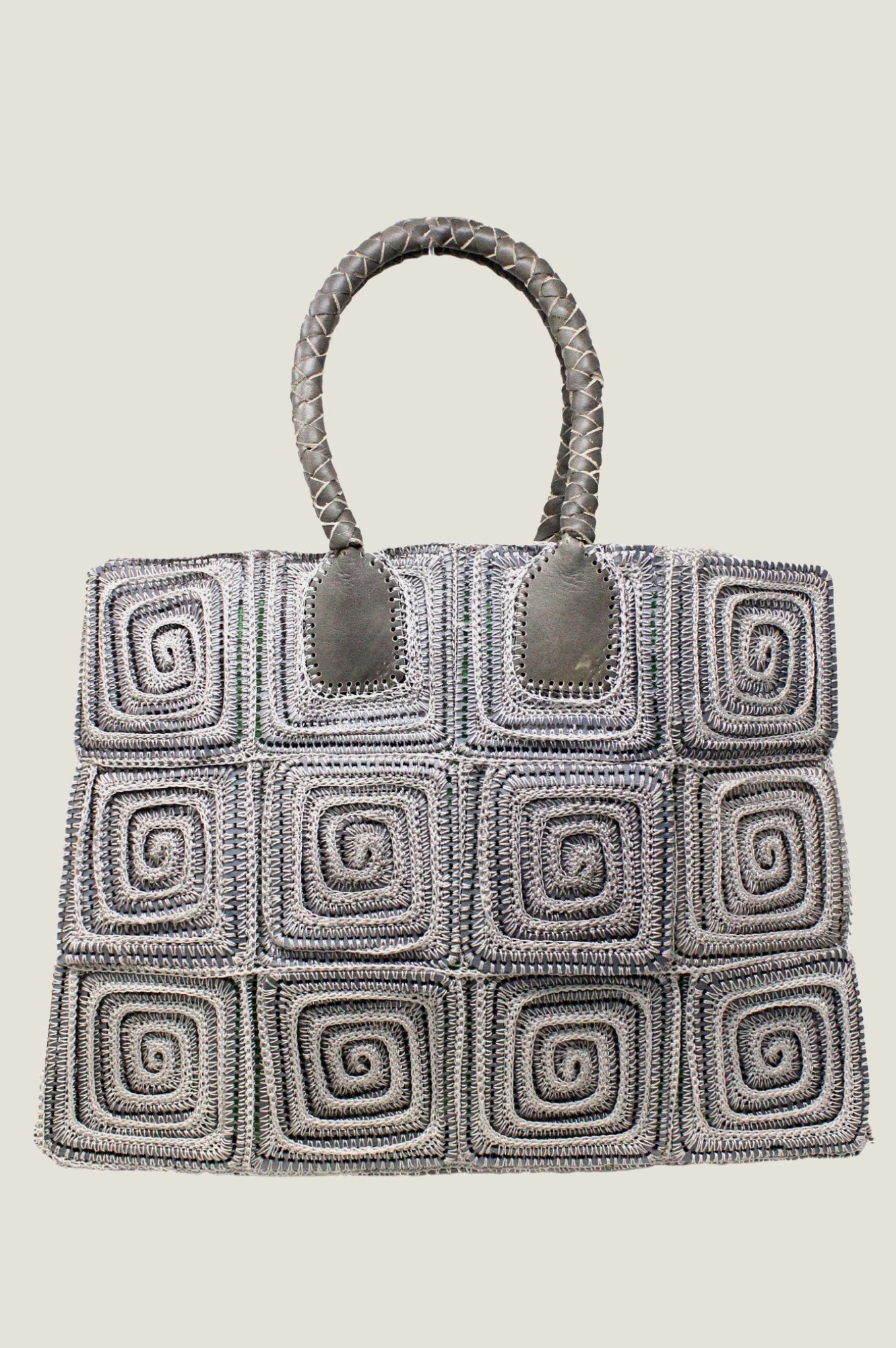 Large Crochet Bag | Grey