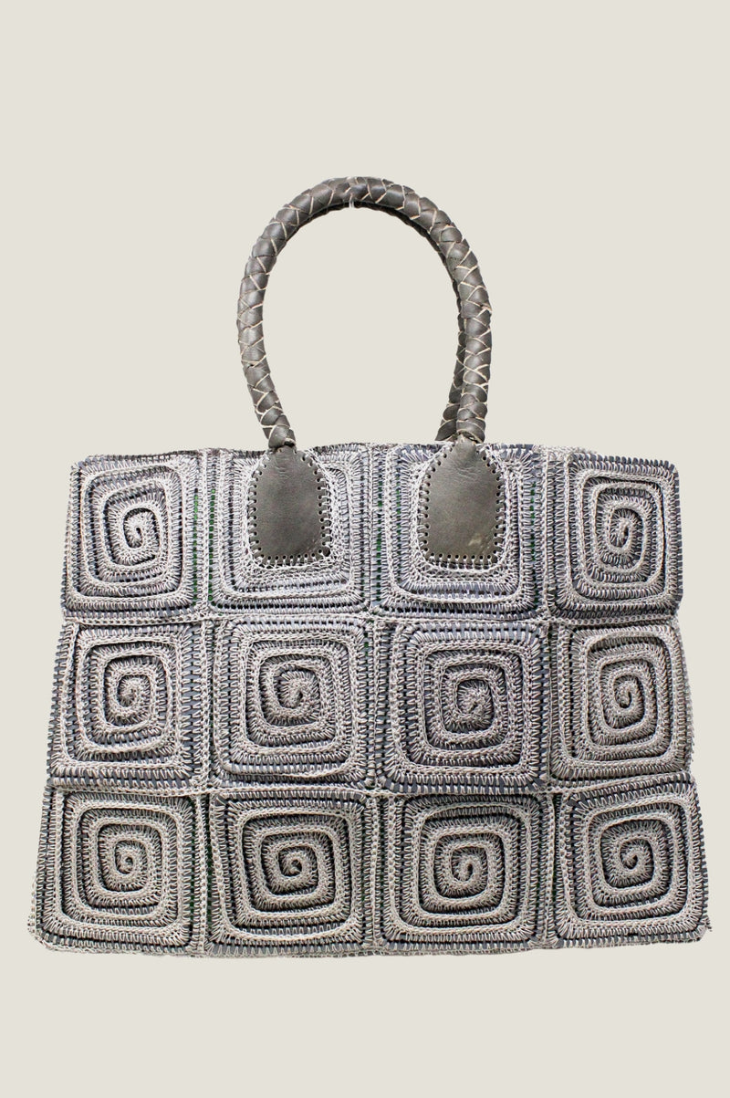 Large Crochet Bag | Grey