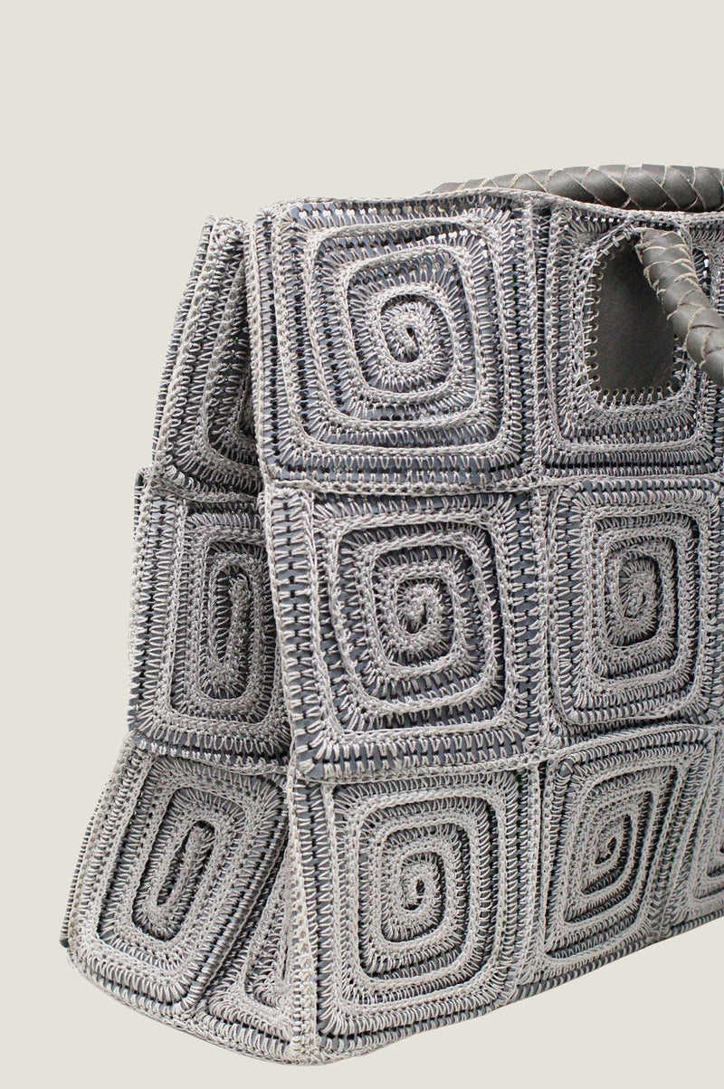 Large Crochet Bag | Grey