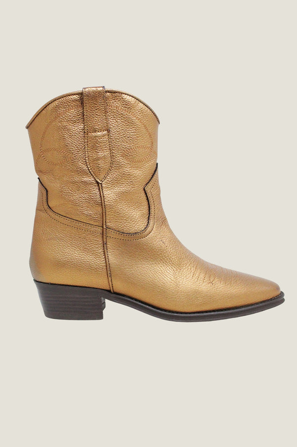 ALPE Camilla Short Cowboy Boots | Copper