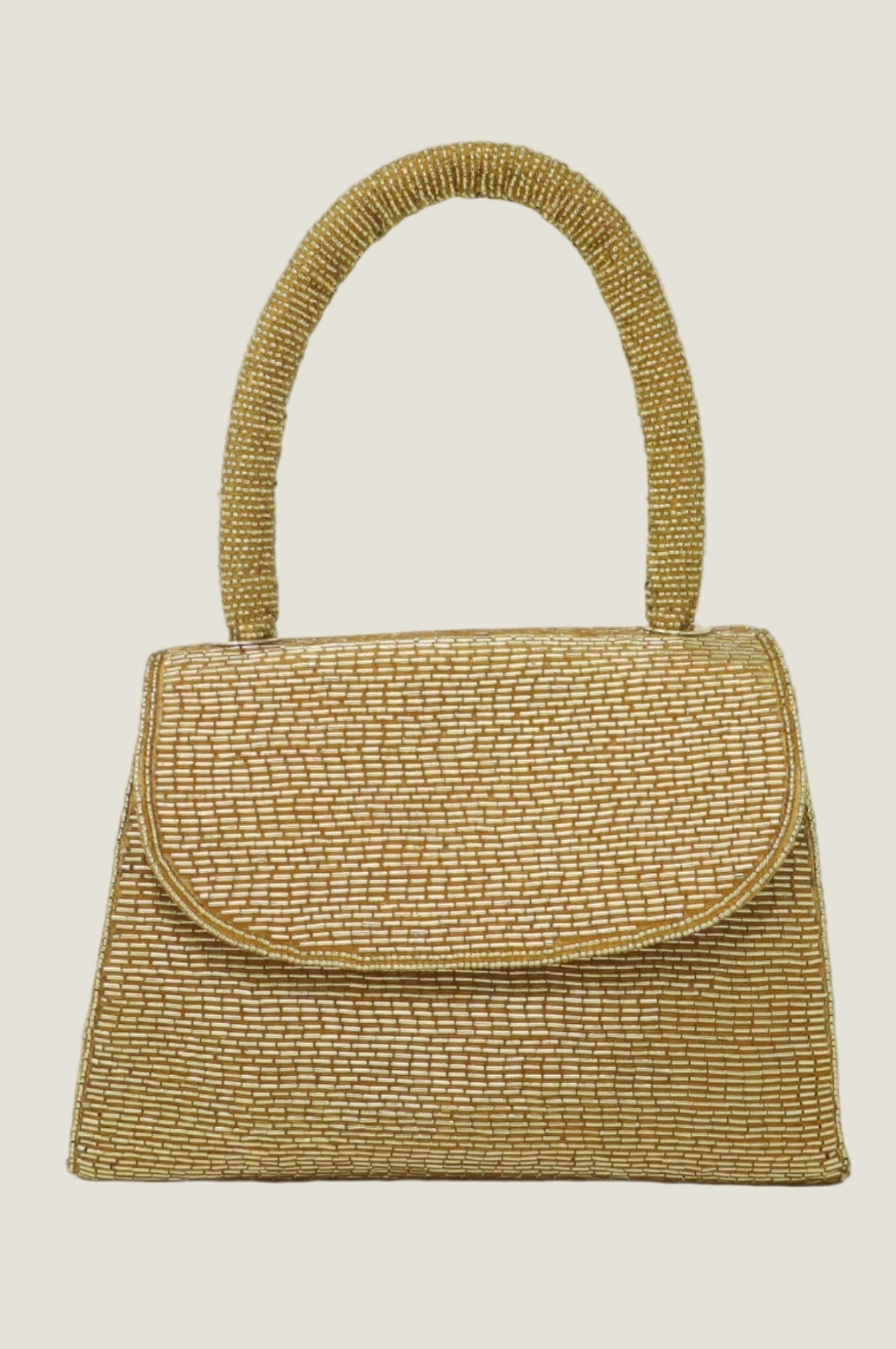 Beaded Handbag | Light Gold (new lining)