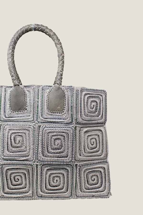 Large Crochet Bag | Grey
