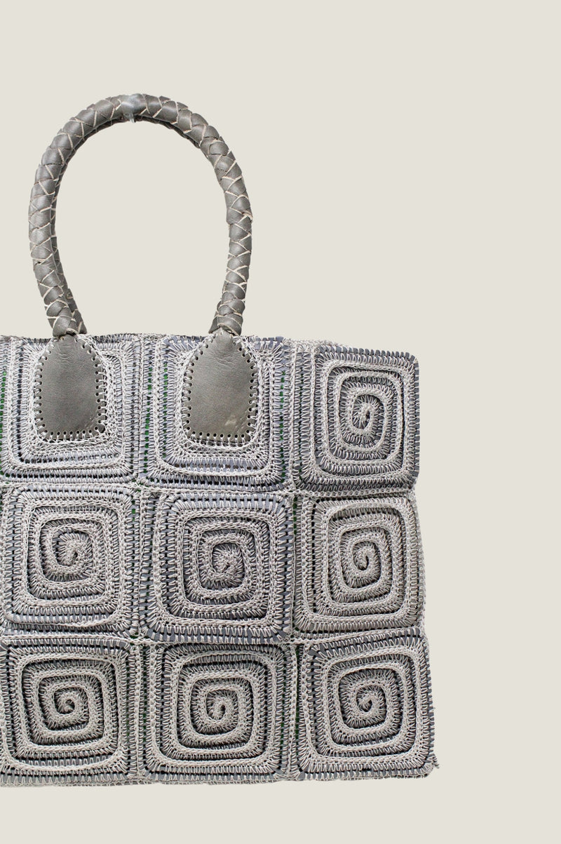 Large Crochet Bag | Grey