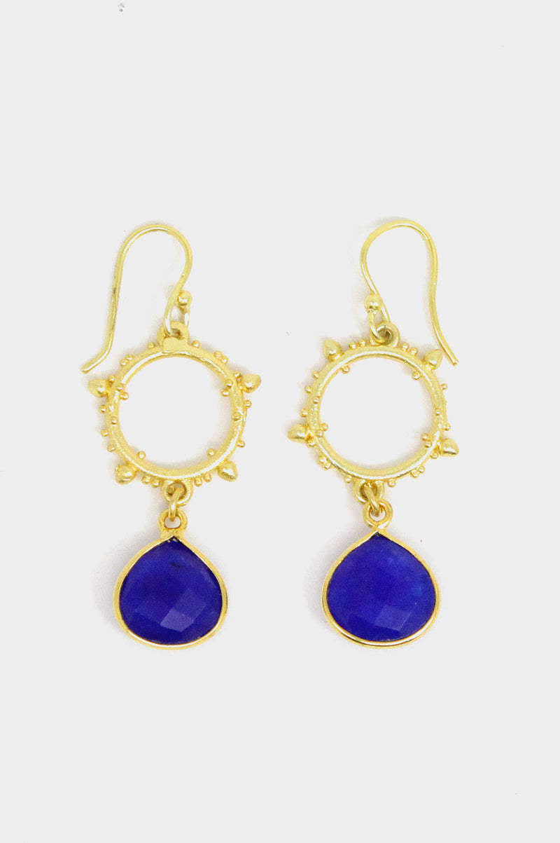 Allegra Earrings | Blue Sapphire