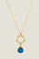 Allegra necklace | Gold/Blue