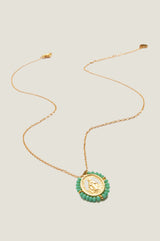 Santa Maria Necklace | Gold/Aqua