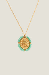 Santa Maria Necklace | Gold/Aqua