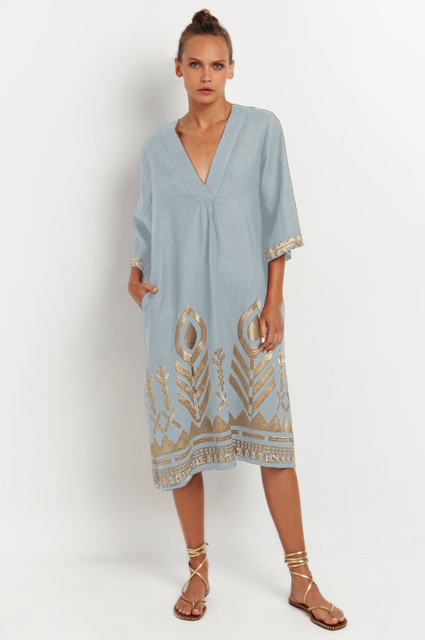 Athena-Embroidered-Midi-Dress-Light-Grey-Gold