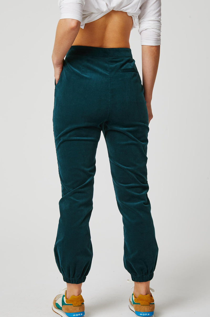 Aspiga Ladies Sustainable Anette Cotton Stretch Teal Corduroy
