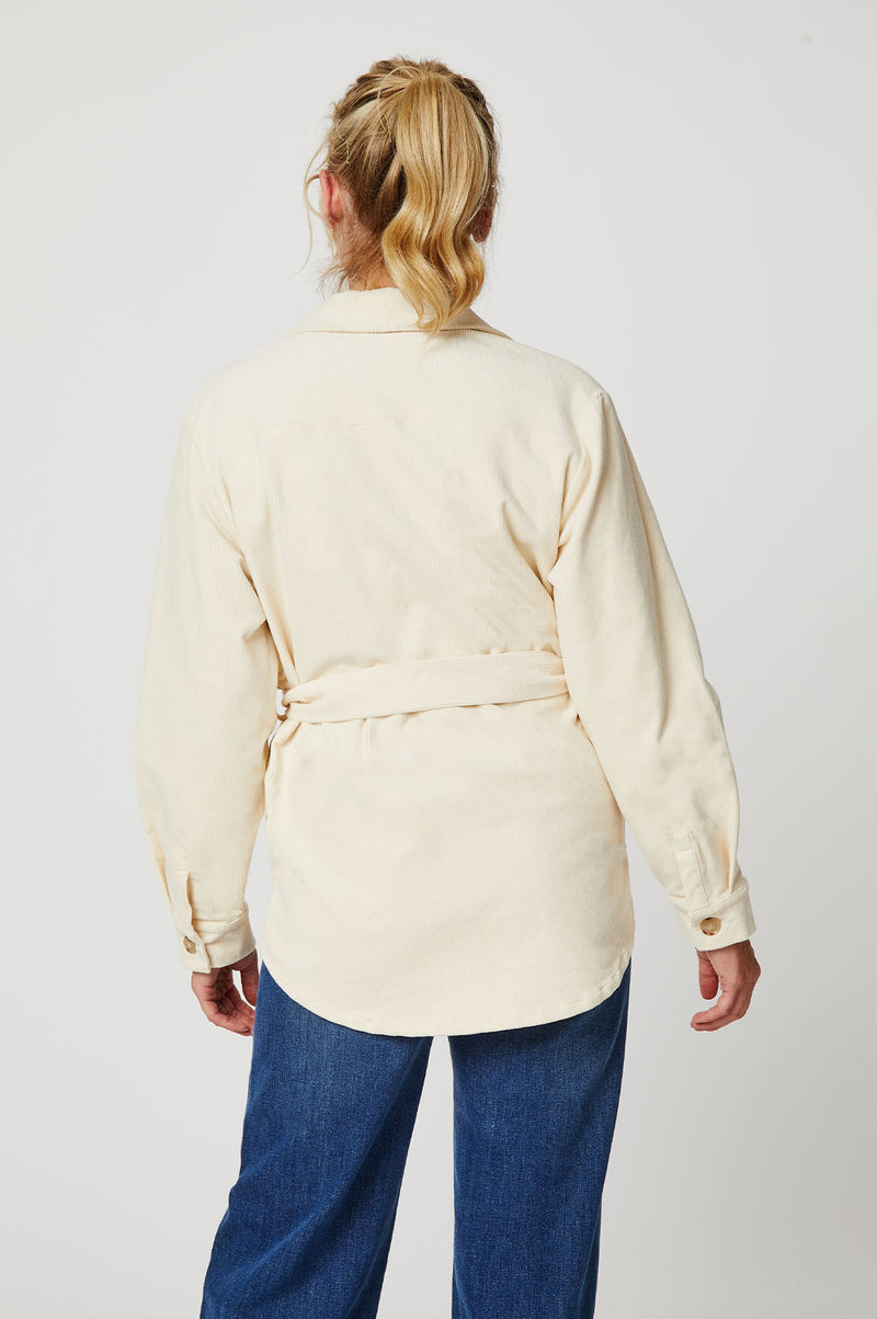 Corduroy Shirt Jacket | Cream