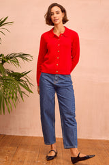 Cashmere Cardigan & Jeans