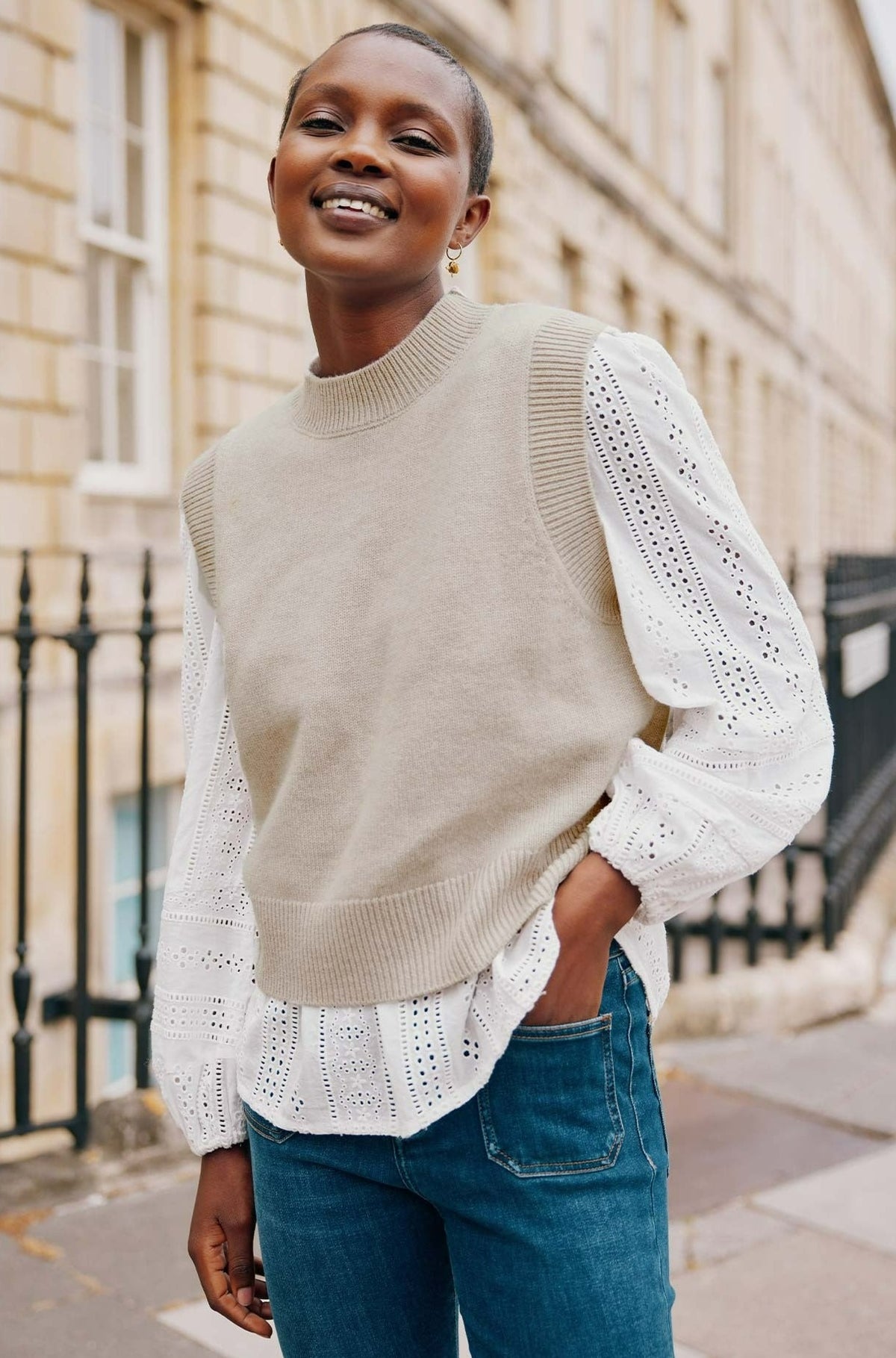 トップス Little suzie / Merino Wool Knitted tank Extra Fine Merino Wool Knitted Tank（ls34392K）