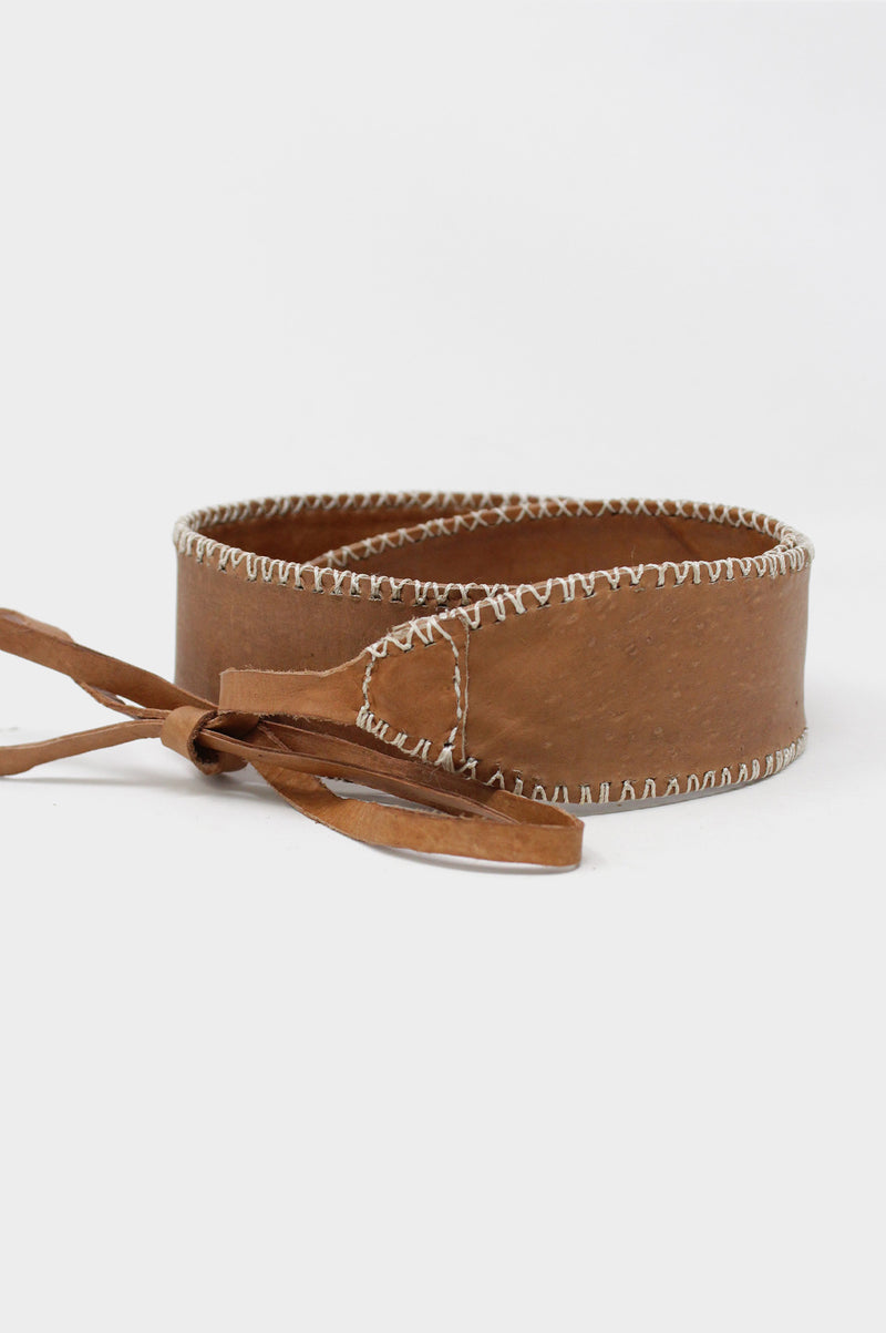 Tie-Leather-Belt-Tan