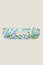 Block Print Organic Cotton Cosmetic Case | Garden Jaal Blue/Green