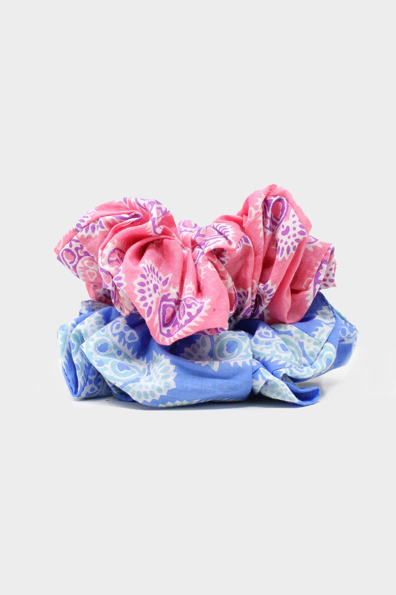 Scrunchie | Rose Paisley Pink
