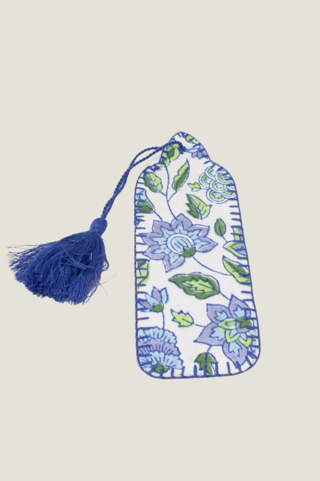 Block Print Bookmark | Blue/Green