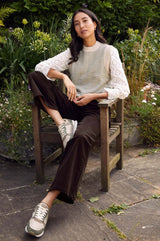 Brooke Stretch Corduroy Trouser | Chocolate