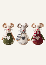 Heart Mouse Decoration | Green