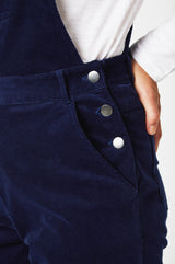 Stretch Corduroy Dungarees | Atlantic Blue