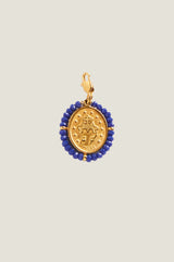 Santa Maria Charm | Gold/Cobalt Blue