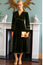 Lorna Lace Velvet Dress | Dark Olive