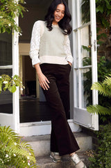Brooke Stretch Corduroy Trouser | Chocolate