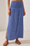 Brady Viscose Crinkle Skirt | Lixus Cobalt/White