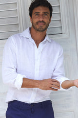 Men's Premium Linen Shirt | White