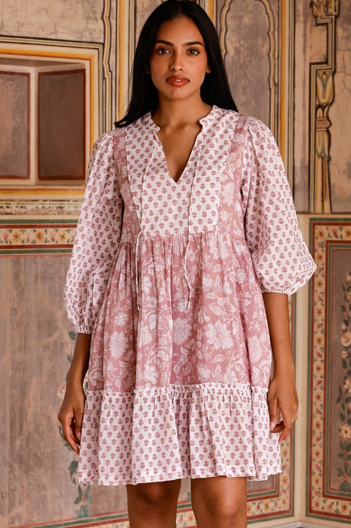 Organic Cotton Gemma Dress - Pink