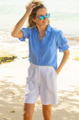 Olive Cheesecloth Blouse | Cornflower