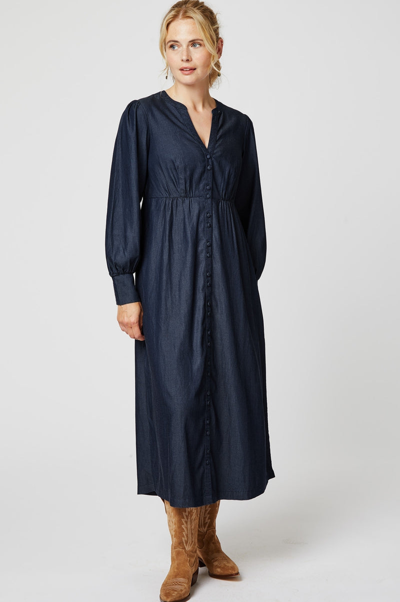 Trinity Tencel Denim Dress | Dark Wash