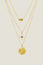 Three Pendant Necklace | Gold