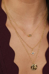 Three Pendant Necklace | Gold