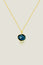 Crystal Pendant Necklace  | Gold/Navy