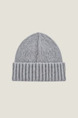 Rona Rib Knit Hat | Light Grey