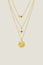 Three Pendant Necklace | Gold