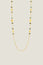 Long Beaded Necklace | Gold/Grey
