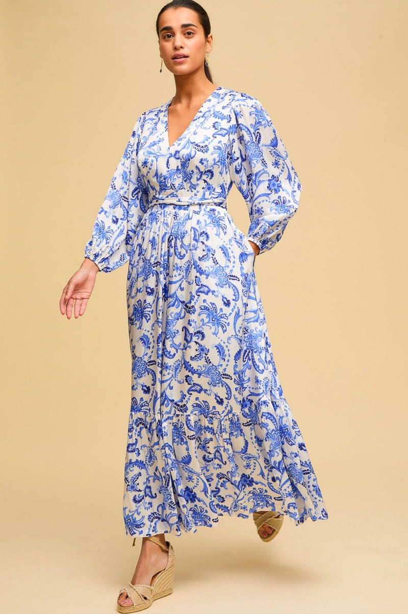 ethical blue maxi dress Glam Royal Blue Dress - Blue Maxi Dress - Side Slit Maxi Dress