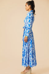 Eliza EcoVero™ Shirt Dress | Blue/White