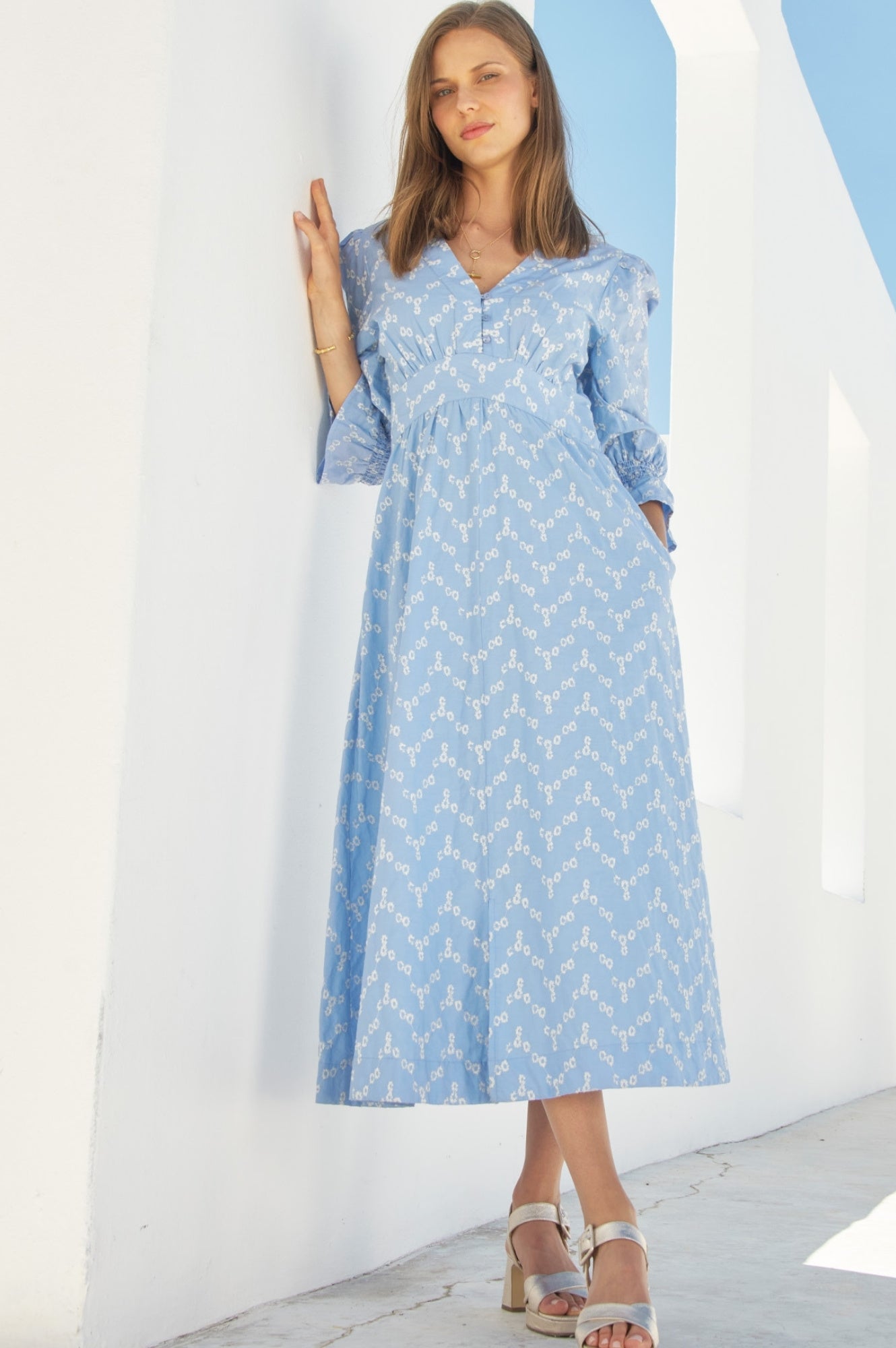 Hadlee Dress | Cornflower