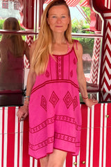 Imogen Dress | Pink/Red