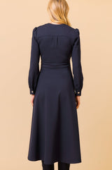 Luna EcoVero™ Midi Dress | Navy