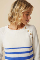 Rhia Jumper | Stripe Ivory/Blue
