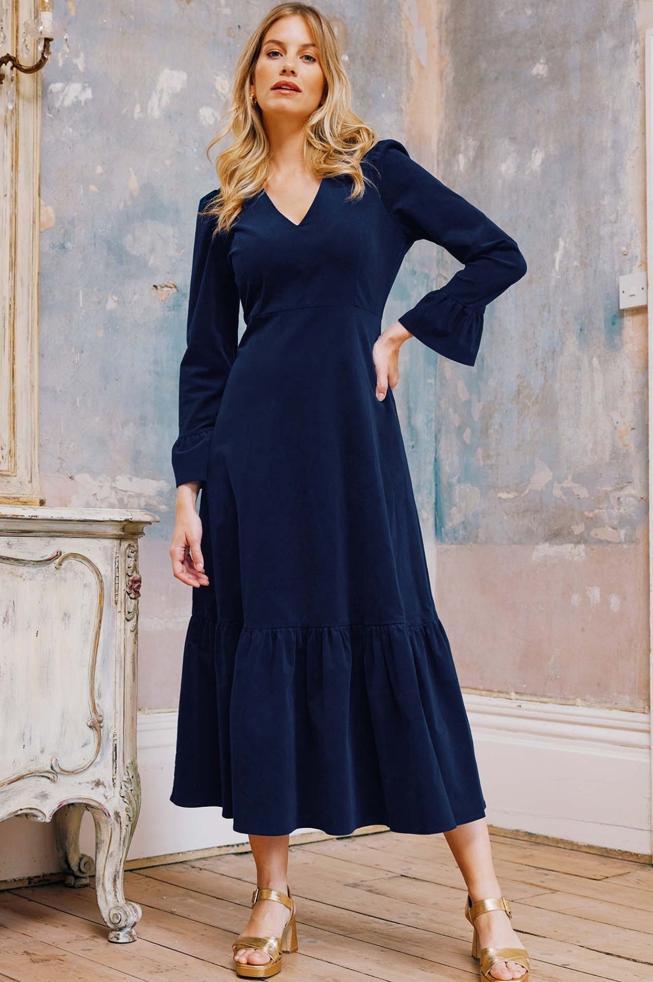 Aurelia | V-Neck Spring Dress