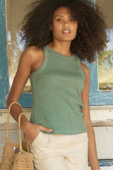 Rib Racer Vest | Khaki