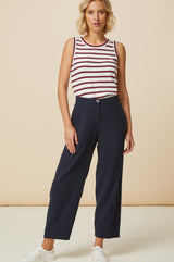 Stripe Tank Top | Cream/Red/Navy