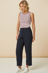 Stripe Tank Top | Cream/Red/Navy
